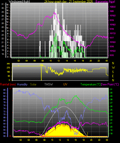 24 Hour Graph for Day 21